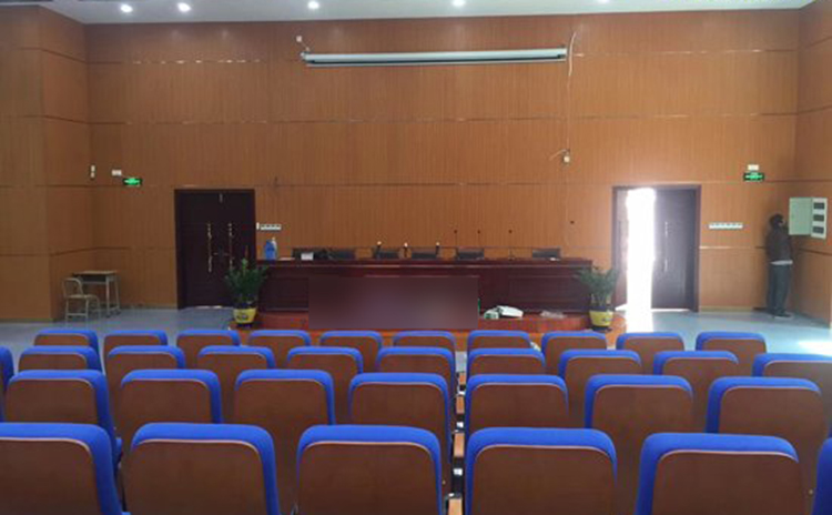 佛山高級中學報告廳吸音板工程